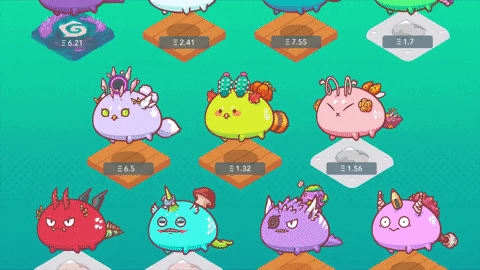 TELLTINA giphygifmaker nft axie infinity GIF