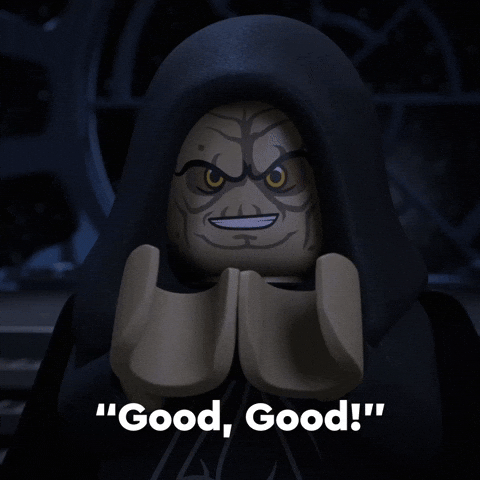 Darth Sidious Celebration GIF by LEGO