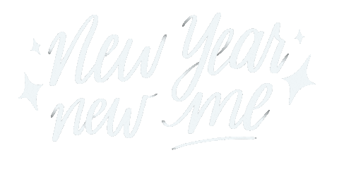 New Year Typography Sticker