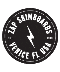 ZapSkimBoards zap skim skimboard skimboarding Sticker