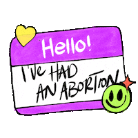 Reproductive Rights Hello Sticker by INTO ACTION