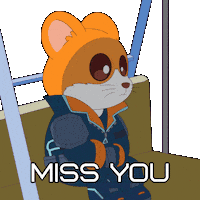 Sad Miss You Sticker by Hamieverse