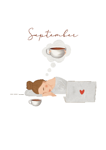 Coffee September Sticker