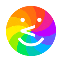 rainbow spinning Sticker by Friso Blankevoort