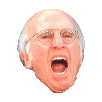Angry Larry David Sticker by imoji