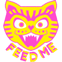 Angry Cat Sticker by Yaki Man