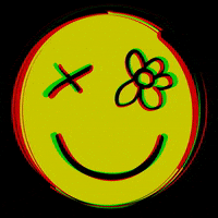 theoddflowerco smile tv glitch trippy GIF