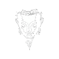 Buddhabrotmusic logo buddhabrot Sticker