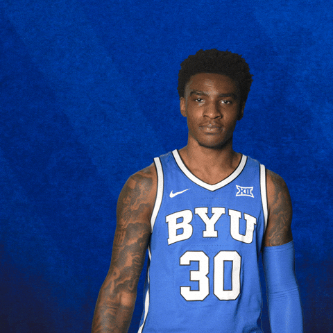 Byu Basketball Celebration GIF by BYU Cougars