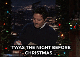 Merry Christmas Reading GIF by The Tonight Show Starring Jimmy Fallon