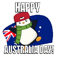 Australia Flag Sticker by Pudgy Penguins