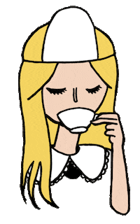 fantagraphics cat horror fall tea Sticker