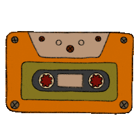 Cassette Sticker by Girl_with_moon