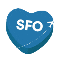 San Francisco Conversation Heart Sticker by Alaska Airlines