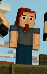 Awkward Minecraft Story Mode GIF