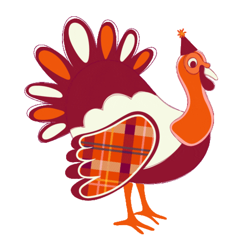 Thanksgiving Turkey Sticker by Packed Party