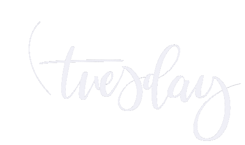 Days Of The Week Tuesday Sticker by Natalie Tahhan