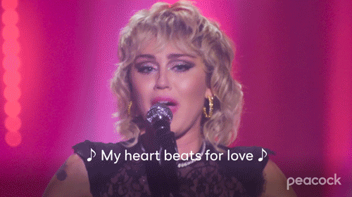 Miley Cyrus Love GIF by PeacockTV