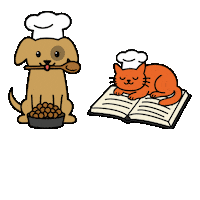 Cat Cooking Sticker by respekTiere e.V.