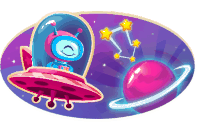 alien Sticker by Candy Crush