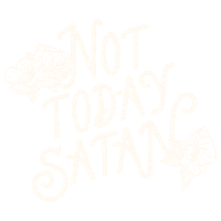 kaleartco today not satan not today Sticker