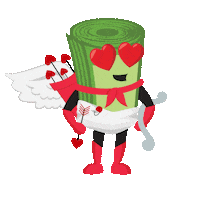 Cupid Hearts Sticker by mightymaxtotherescue