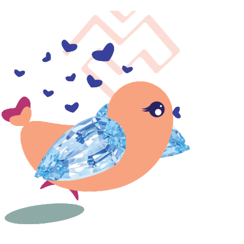 Flying In Love Sticker by Madly Gems