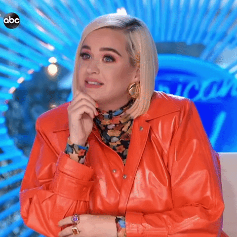 Scared Katy Perry GIF by Idols Global