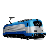 skodatransportation train skoda trains pilsen Sticker