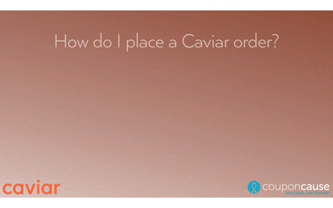 Caviar Faq GIF by Coupon Cause