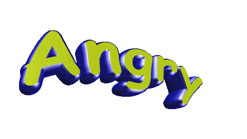 angry text Sticker