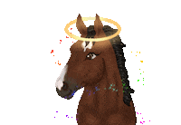 Horse Angel Sticker