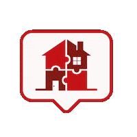 Corazon Hogar Sticker by Inmobiliaria Casa Roja