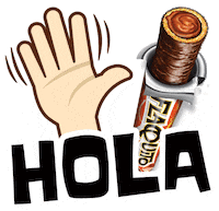 stmoritzve hello hand chocolate hola Sticker
