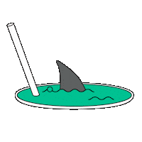 eyeyahmag health drinks danger sharks Sticker