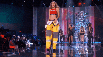 gigi hadid spin GIF by Victoria's Secret Fashion Show