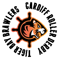 tigerbaybrawlers tiger wales roller derby cardiff Sticker