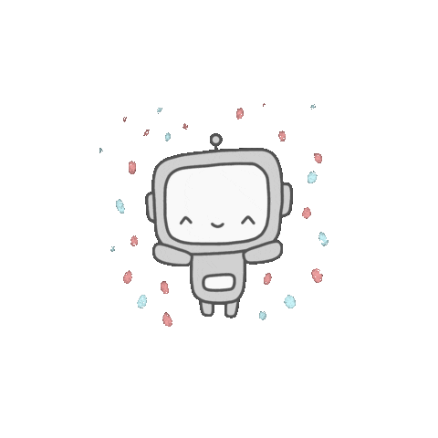 wobotandfriends giphyupload celebrate robot confetti Sticker