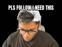 Please Follow GIF
