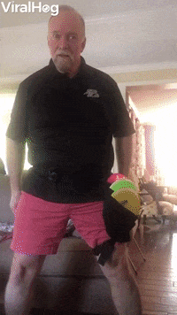 Disc Golfing Dad Takes Out Tv GIF by ViralHog