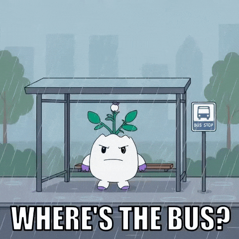 Bus Stop Waiting GIF by Magic Eden