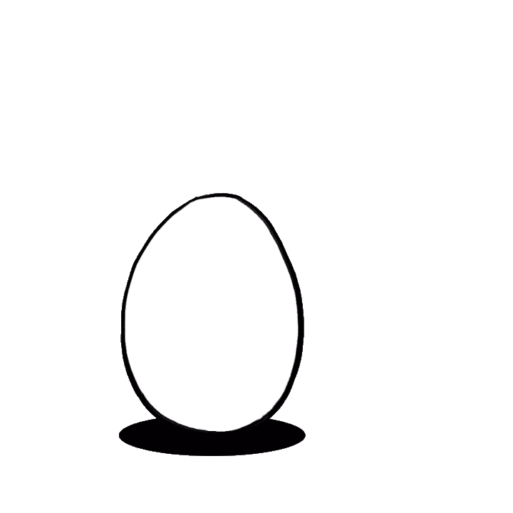 Chicken Easter Sticker