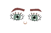 mavvvi green eyes eye blink Sticker