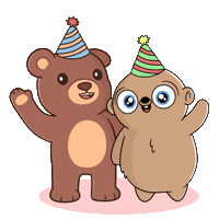 Party Hello Sticker by BEARISH