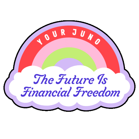 HerJunoUK giphyupload future financial freedom Sticker