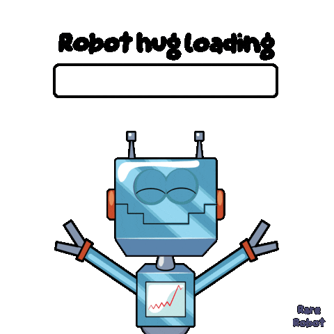 Robot Hug Sticker by VeeFriends