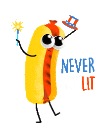 4Th Of July Lol Sticker by NeverNotAwesome