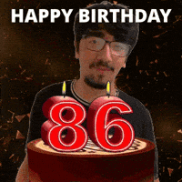 86 Birthday GIF