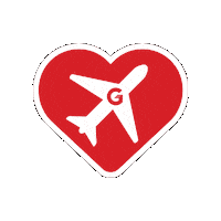 GleimAviation heart flying plane pilot Sticker
