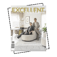 EXCELLENTmagazine magazine excellent excellent magazine excellent wonen en leven Sticker
